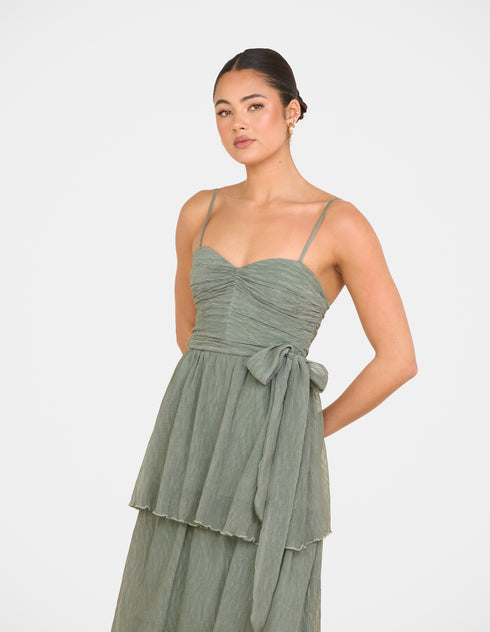 Regina Ruched Maxi Dress